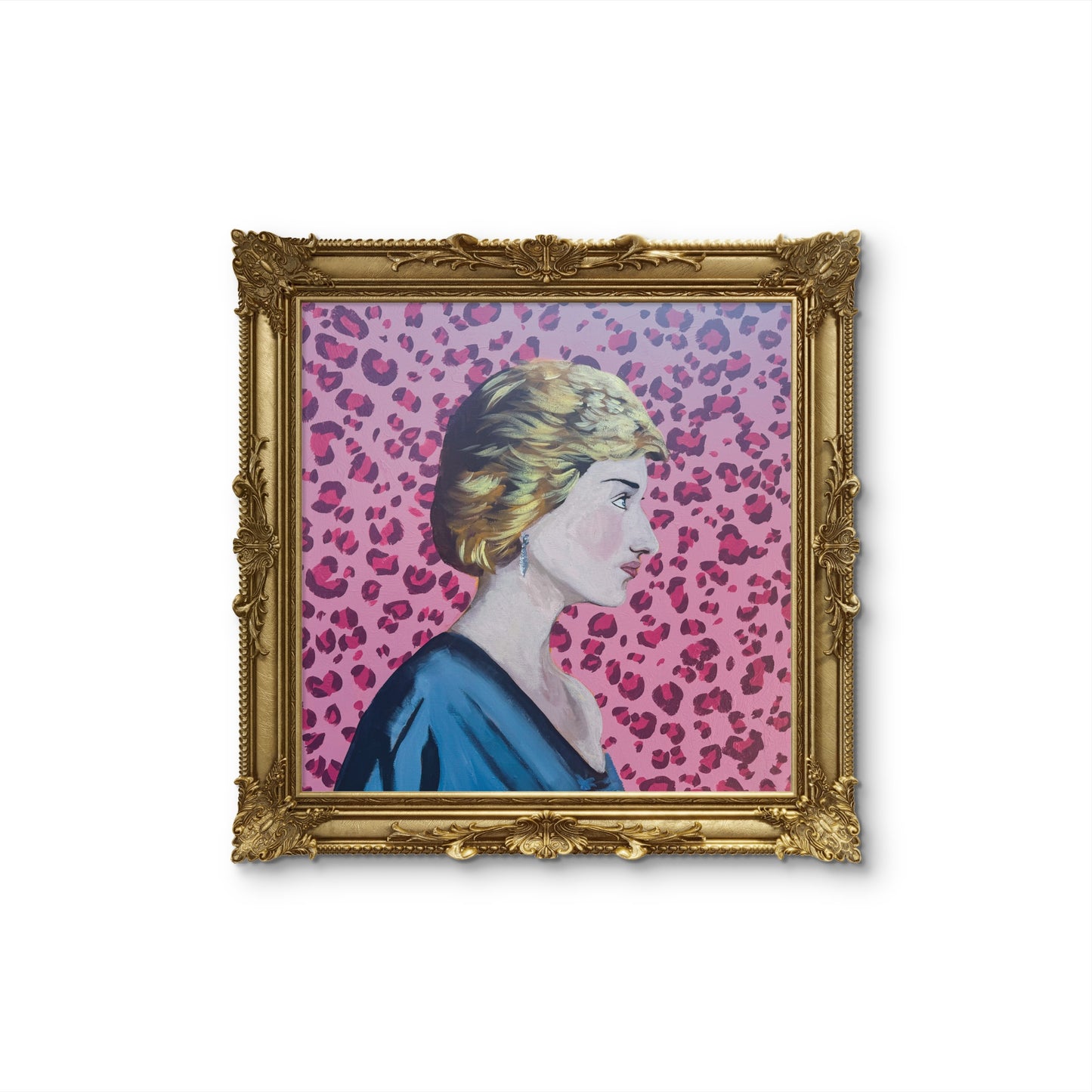 “Princess Dianna Profile” 24x24 in, Acrylic on Canvas